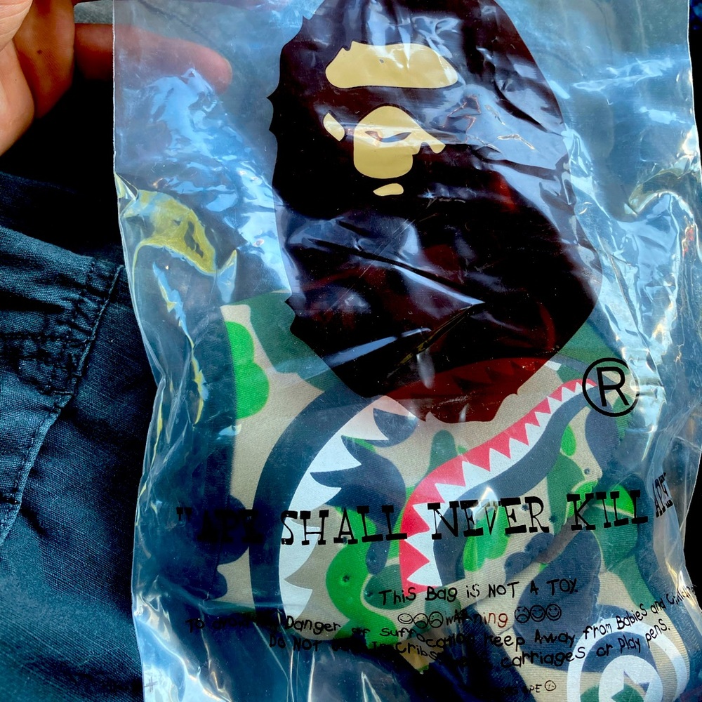 Bape camo shark mask